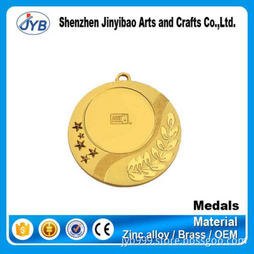 Factory direct sale blank gold finished running medal
